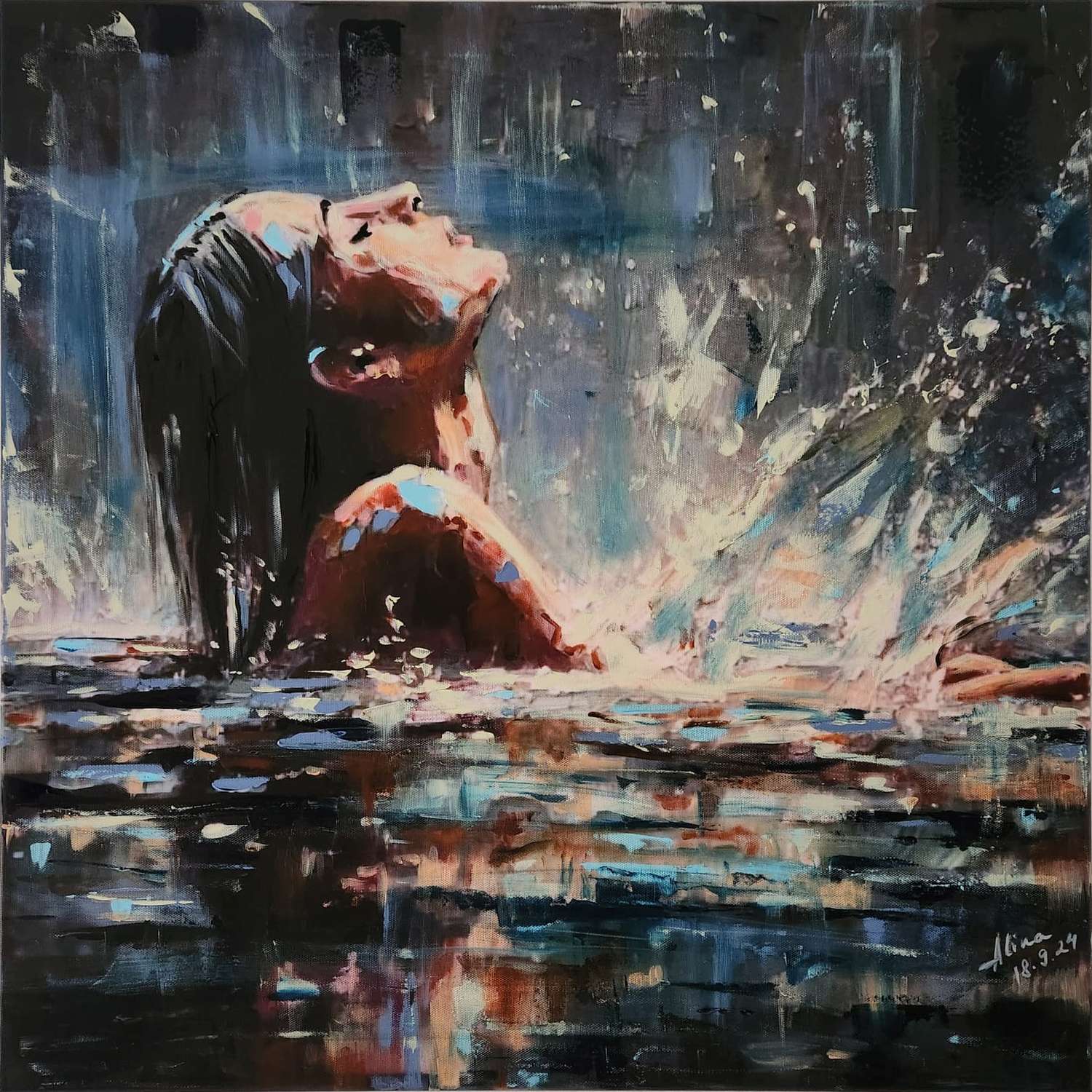 ArteDiAlina.com painting: Even if it rains